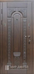 Входная наружная дверь для дачи №12 внутренняя - фото